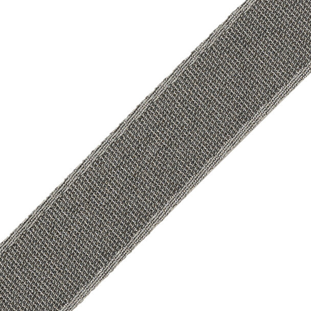 1.5" (38 Mm) Francoise Metallic Border - Antique Silver