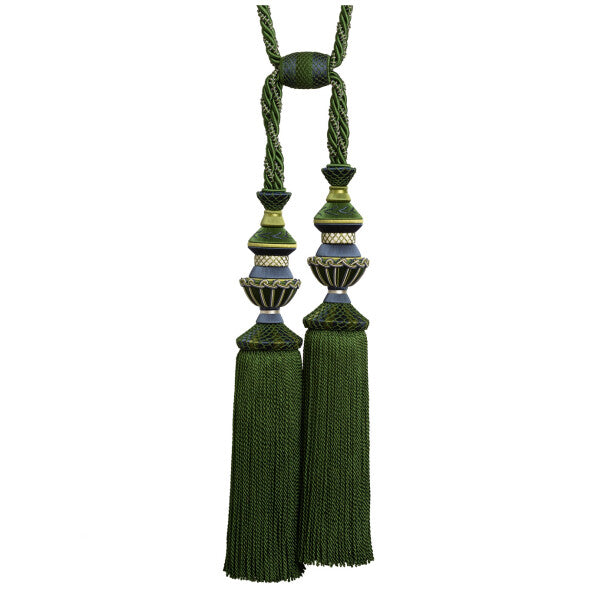 Trianon Double Tassel Tieback - Emerald