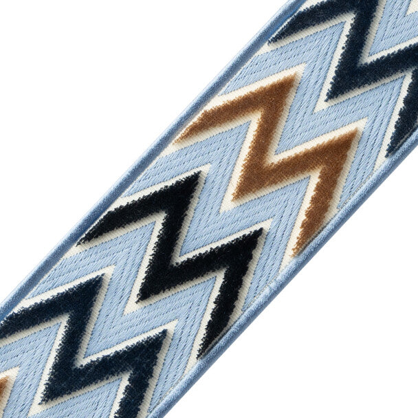Arlo Velvet Border - Sapphire