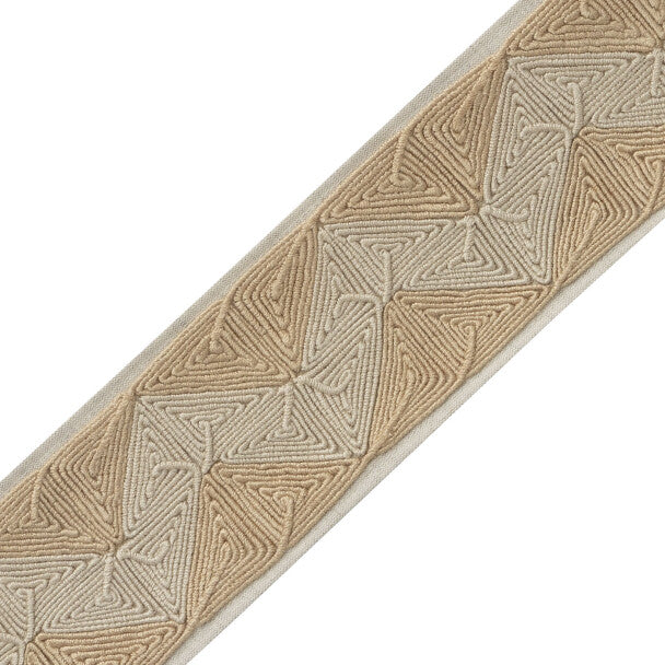 Cavallo Appliqué Border - Flax
