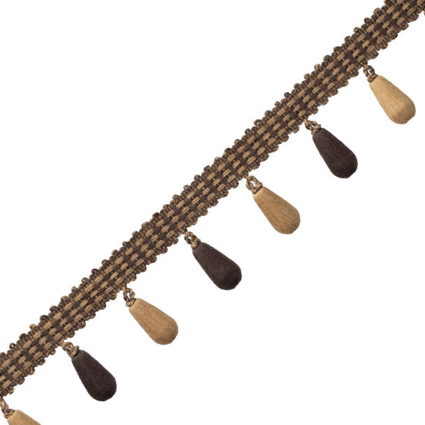 Ilana Beaded Fringe - Bark