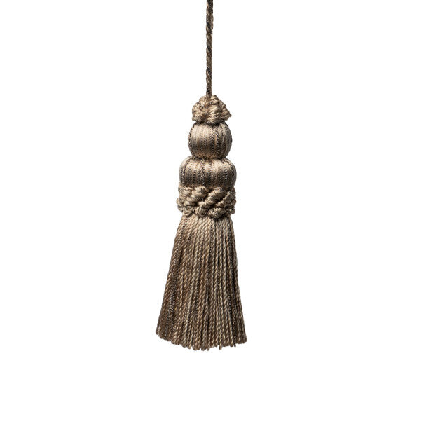 3" Le Jardin Silk Metallic Key Tassel - Bronze