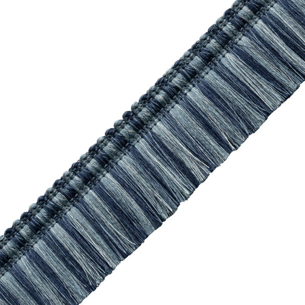 Romaunt Blocked Brush Fringe - Waterhouse Blue