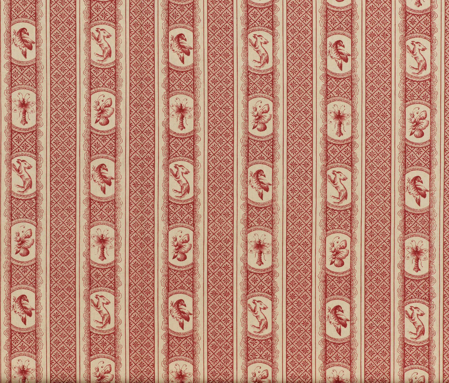 Pierre Frey Marquis De Pierre - Rayure - Rouge