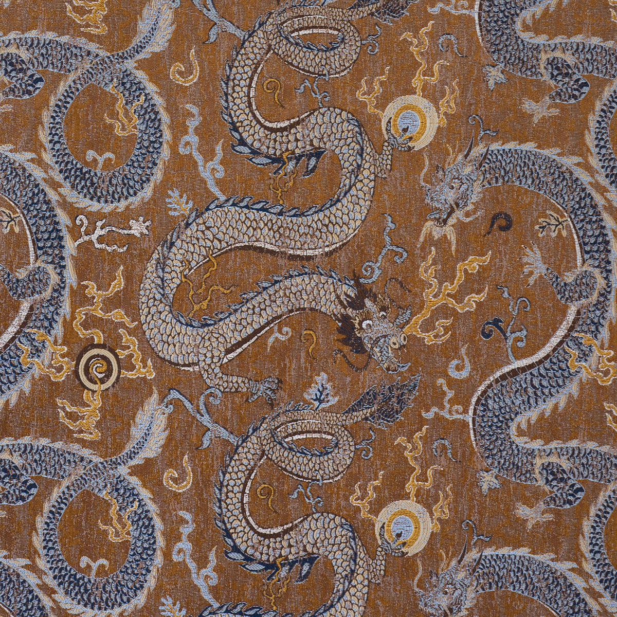 Schumacher | Serpentine Dragon fabric - 85091