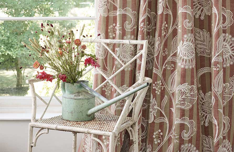 GP & J Baker | Lamorna Embroidery - room setting