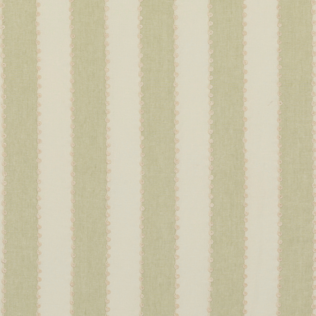 GP & J Baker | Ashmore Stripe fabric - Green