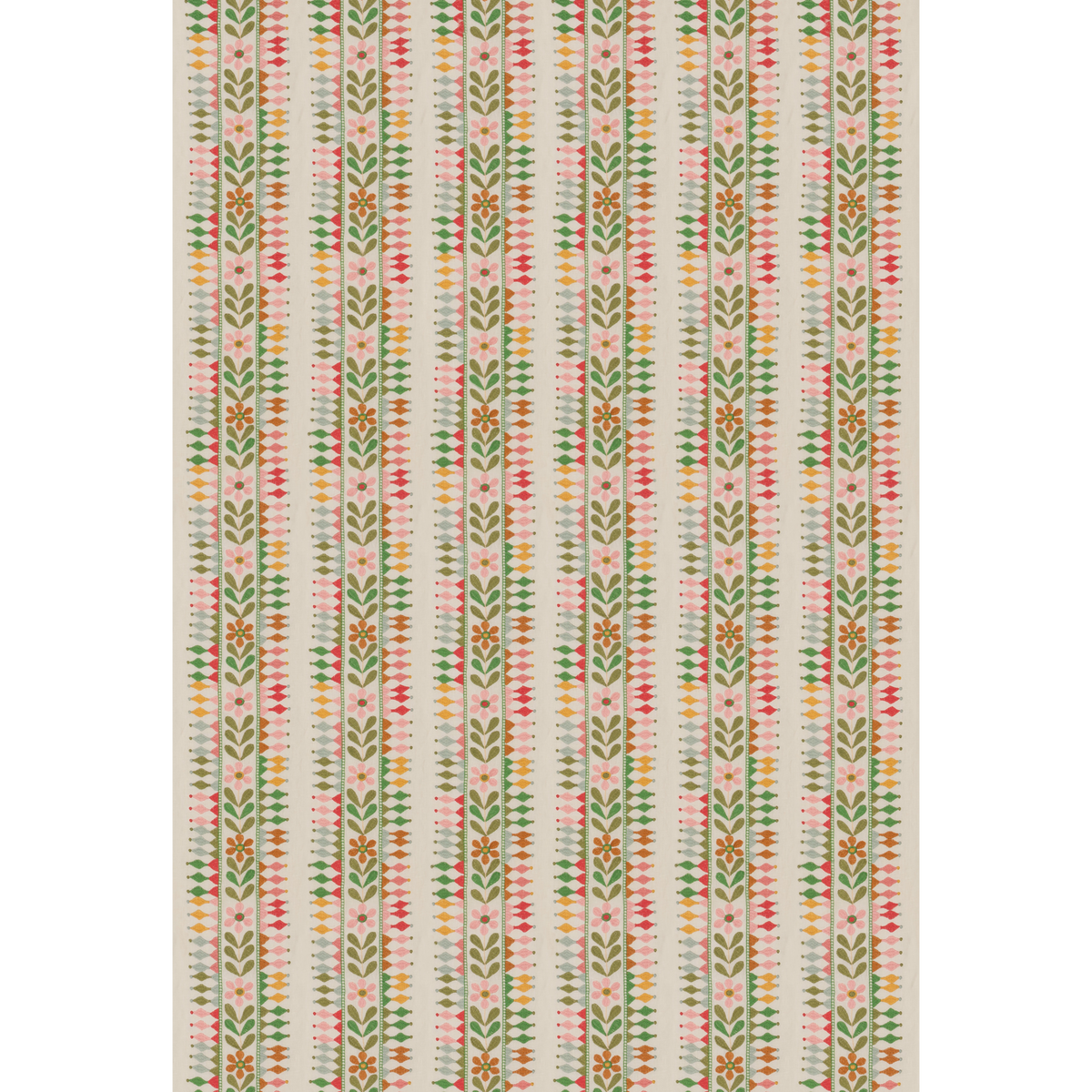 GP & J Baker | Flower Pot fabric - Green