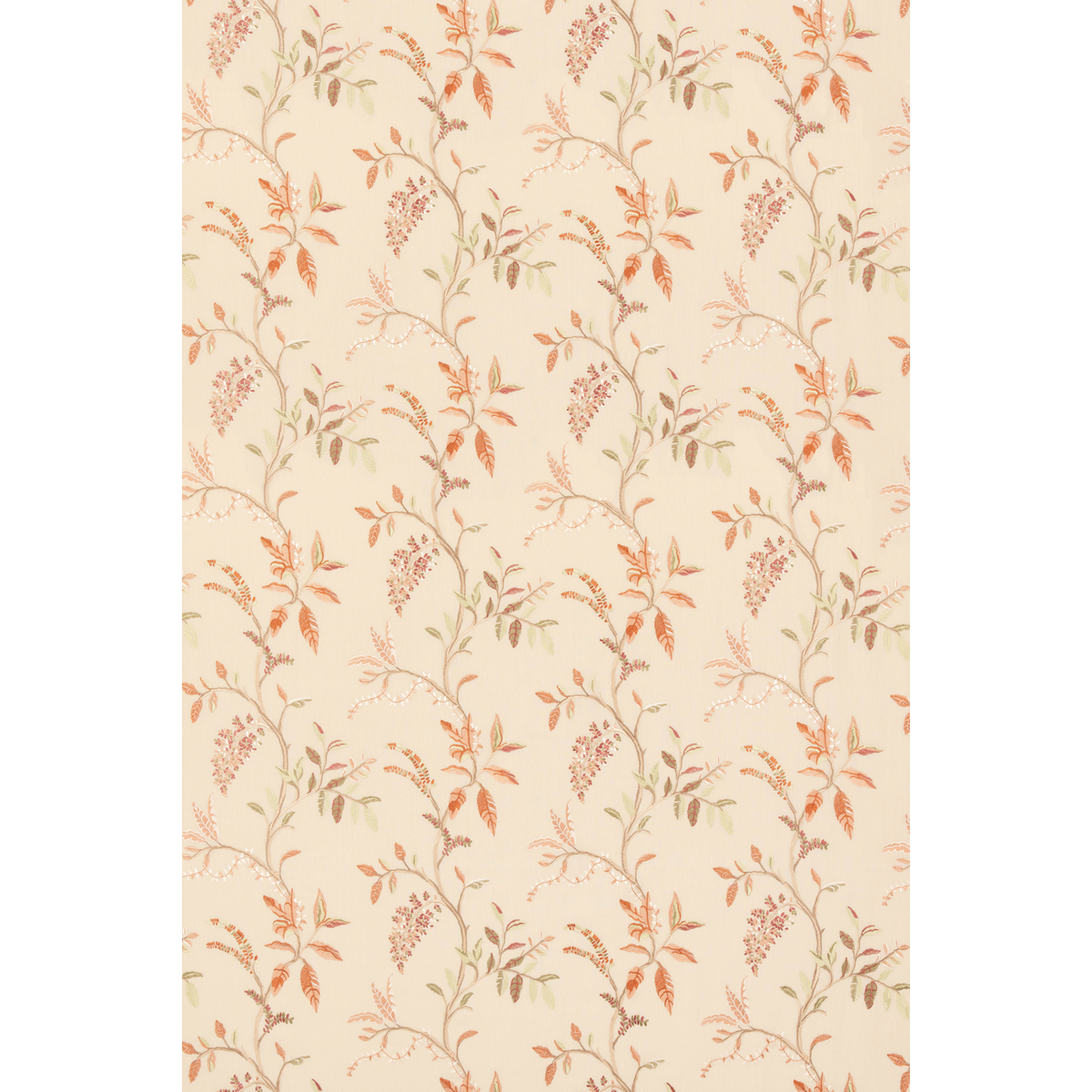 GP & J Baker | Woodland Trail fabric - Ivory/Coral