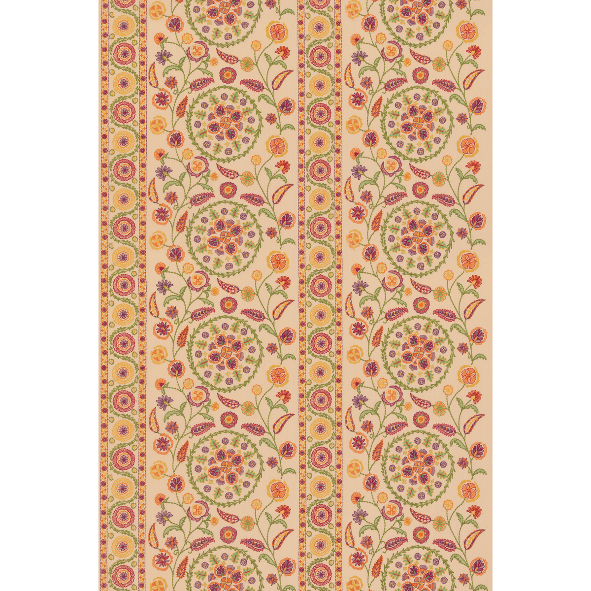 GP & J Baker | Suzani Stitch fabric - Jewel