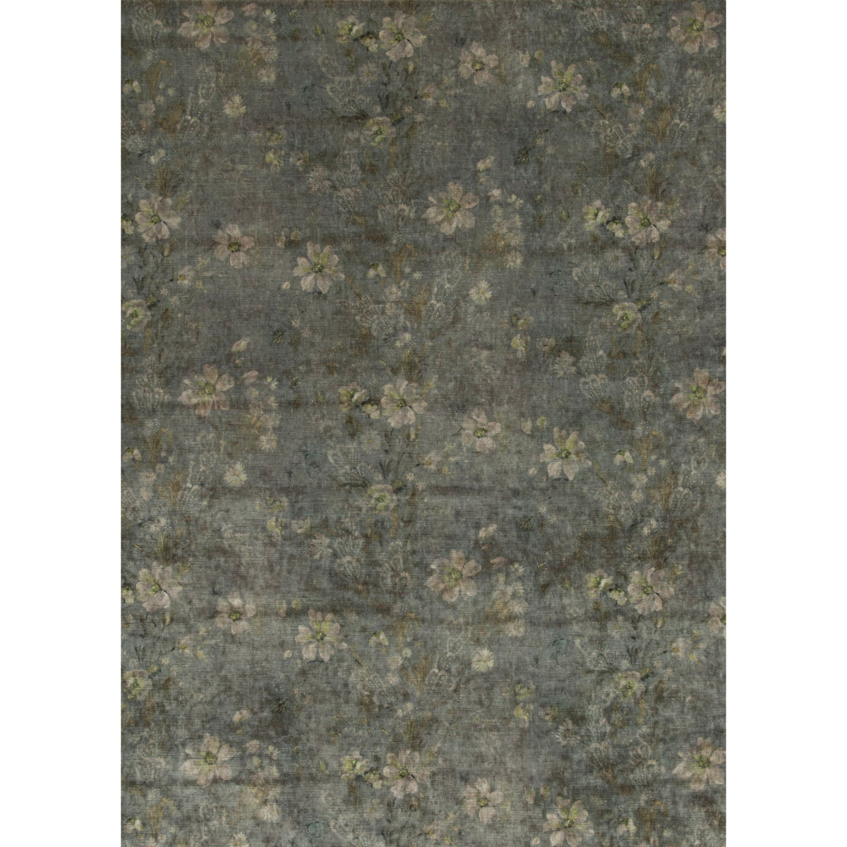 GP & J Baker | Queen's Garden Velvet fabric - Verdigris