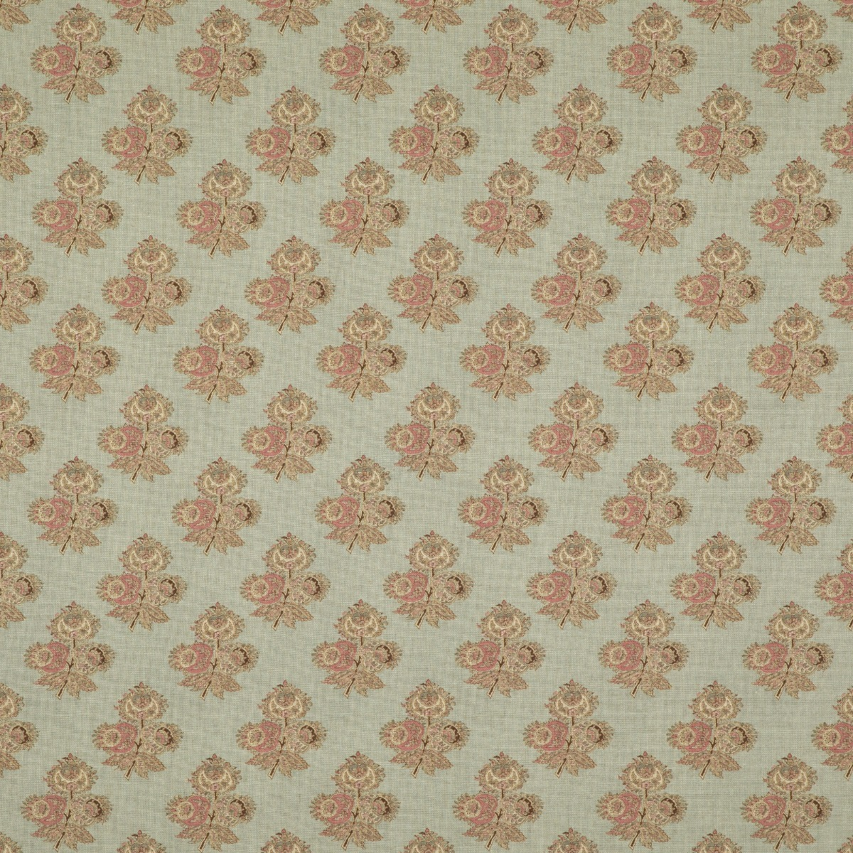GP & J Baker | Poppy Paisley fabric - Aqua