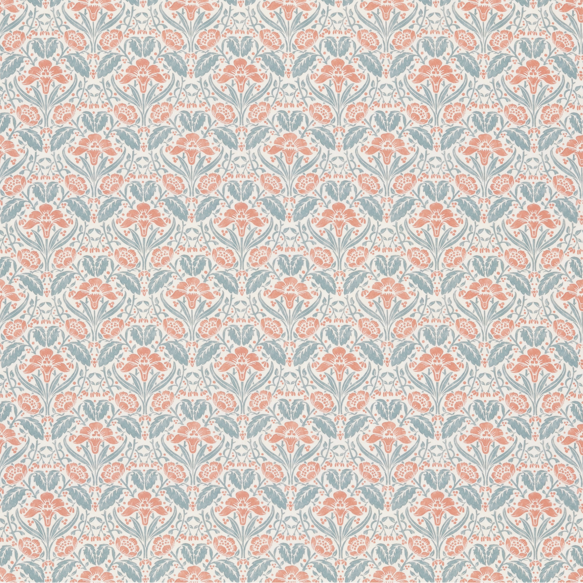 GP & J Baker | Iris Meadow Cotton fabric - Teal