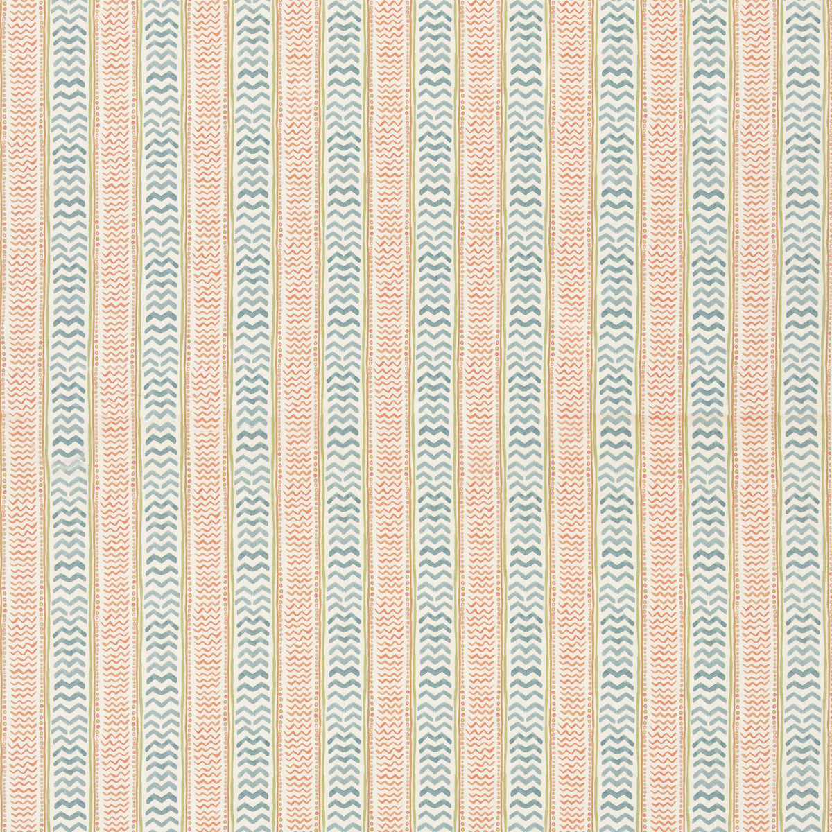 GP & J Baker | Wriggle Room fabric - Teal/Spice