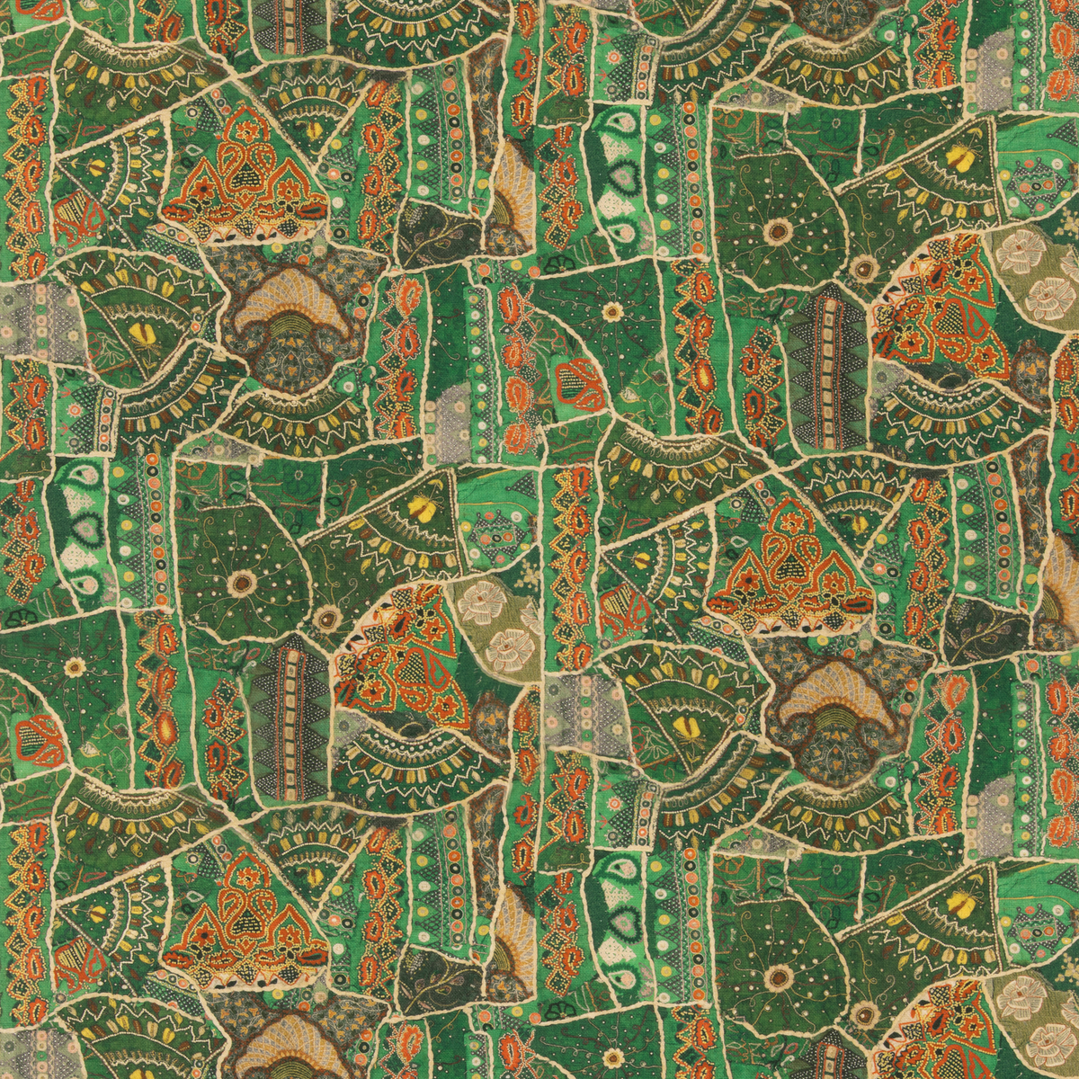 GP & J Baker | Front Row fabric - Jewel Green