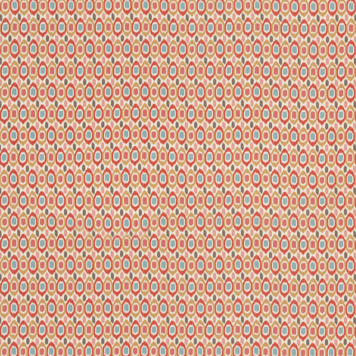 GP & J Baker | Tigris fabric - Red/Ochre