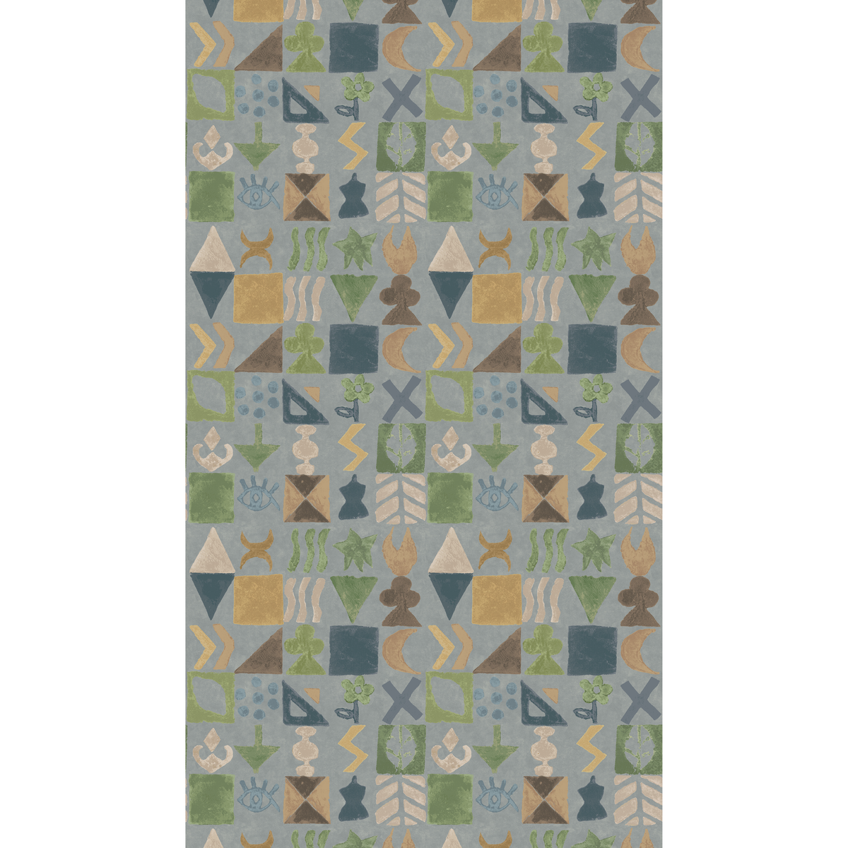 GP & J Baker | Potato Print wallcovering - Blue