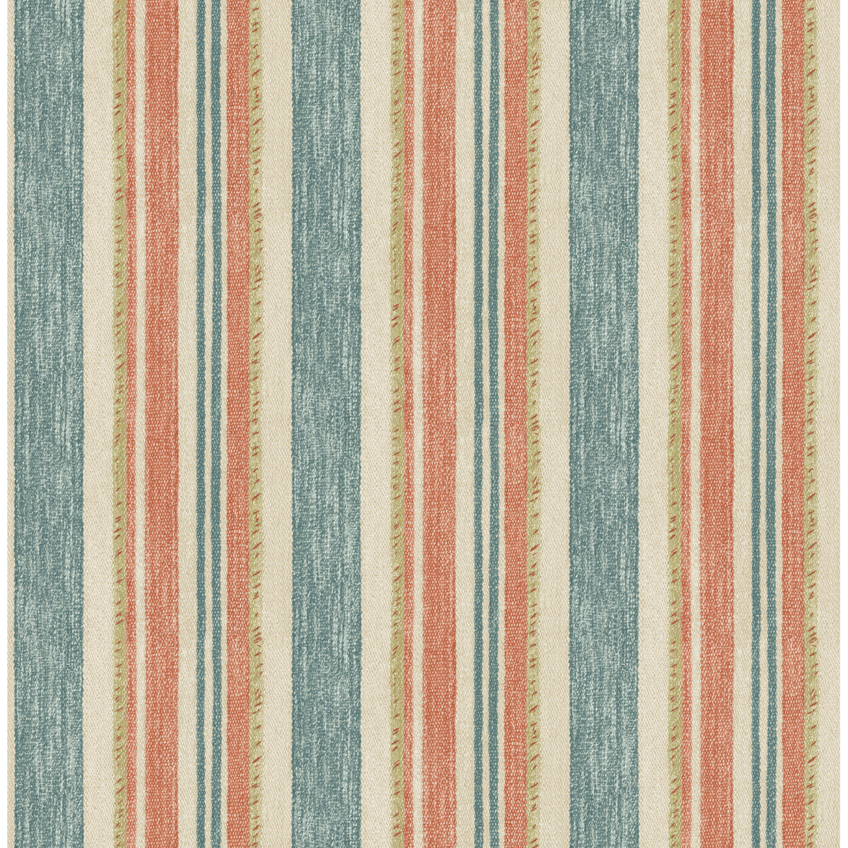 GP & J Baker | Cloudline wallcovering - Teal/Spice
