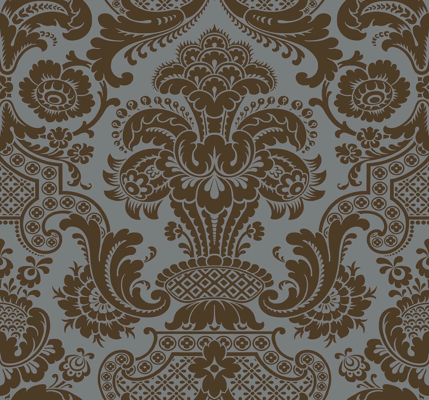 Cole & Son Carmen - Metallic Bronze on Charcoal