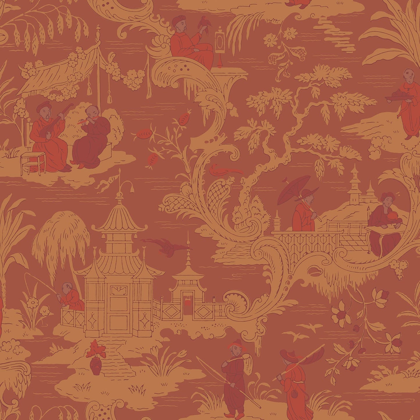 Cole & Son Chinese Toile - Ginger