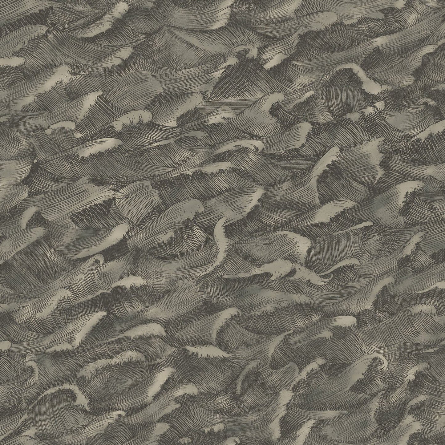 Cole & Son Columbus - Metallic Gilver & Soot