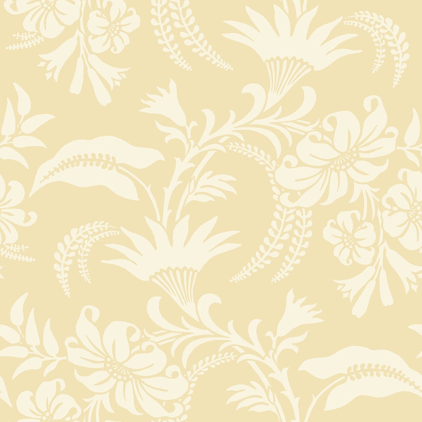 Cole & Son Cranley - Cream on Yellow
