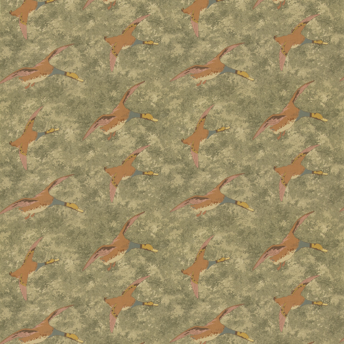 Mulberry Home | Forest Ducks fabric - Lovat