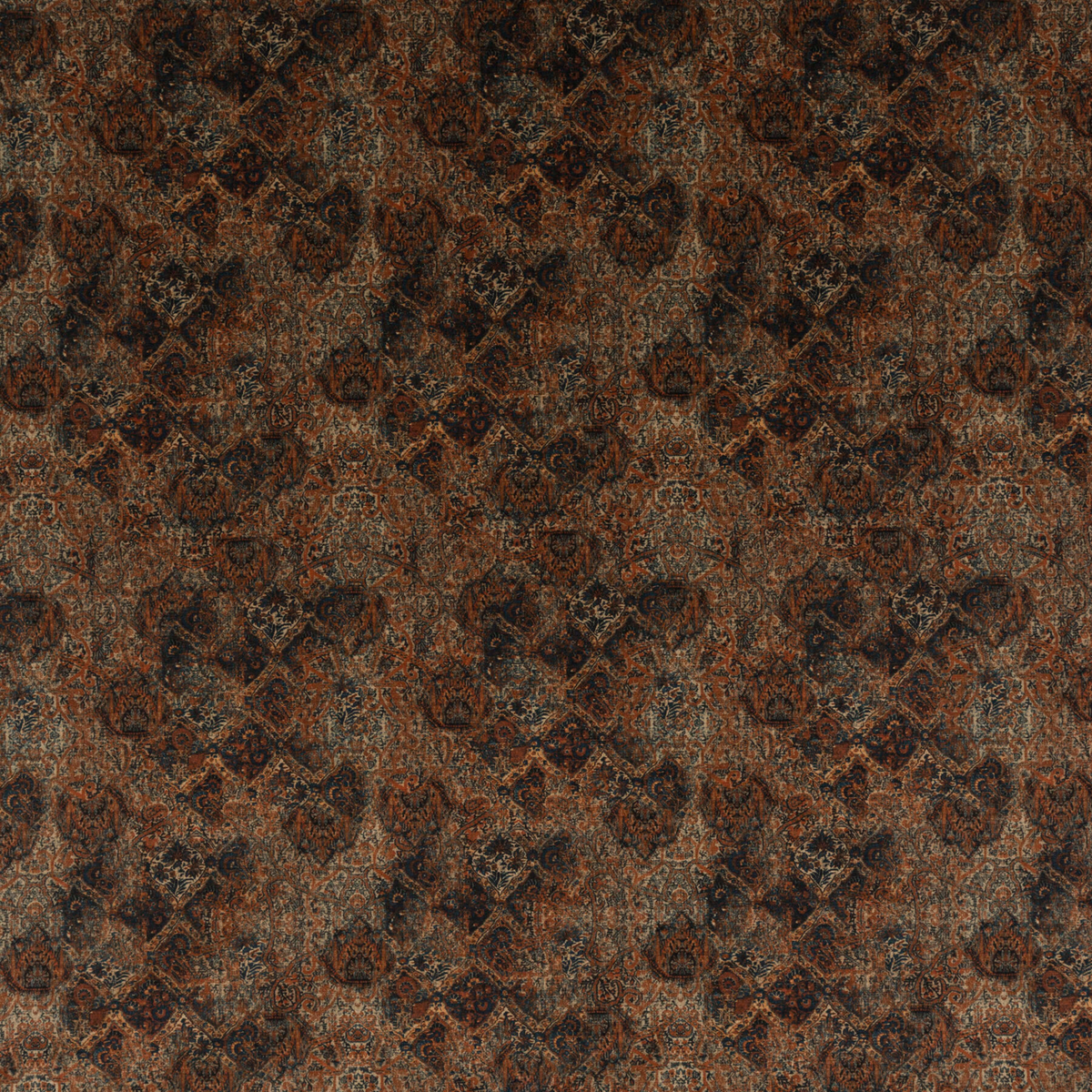 Mulberry Home | Bohemian Velvet fabric - Teal/Spice