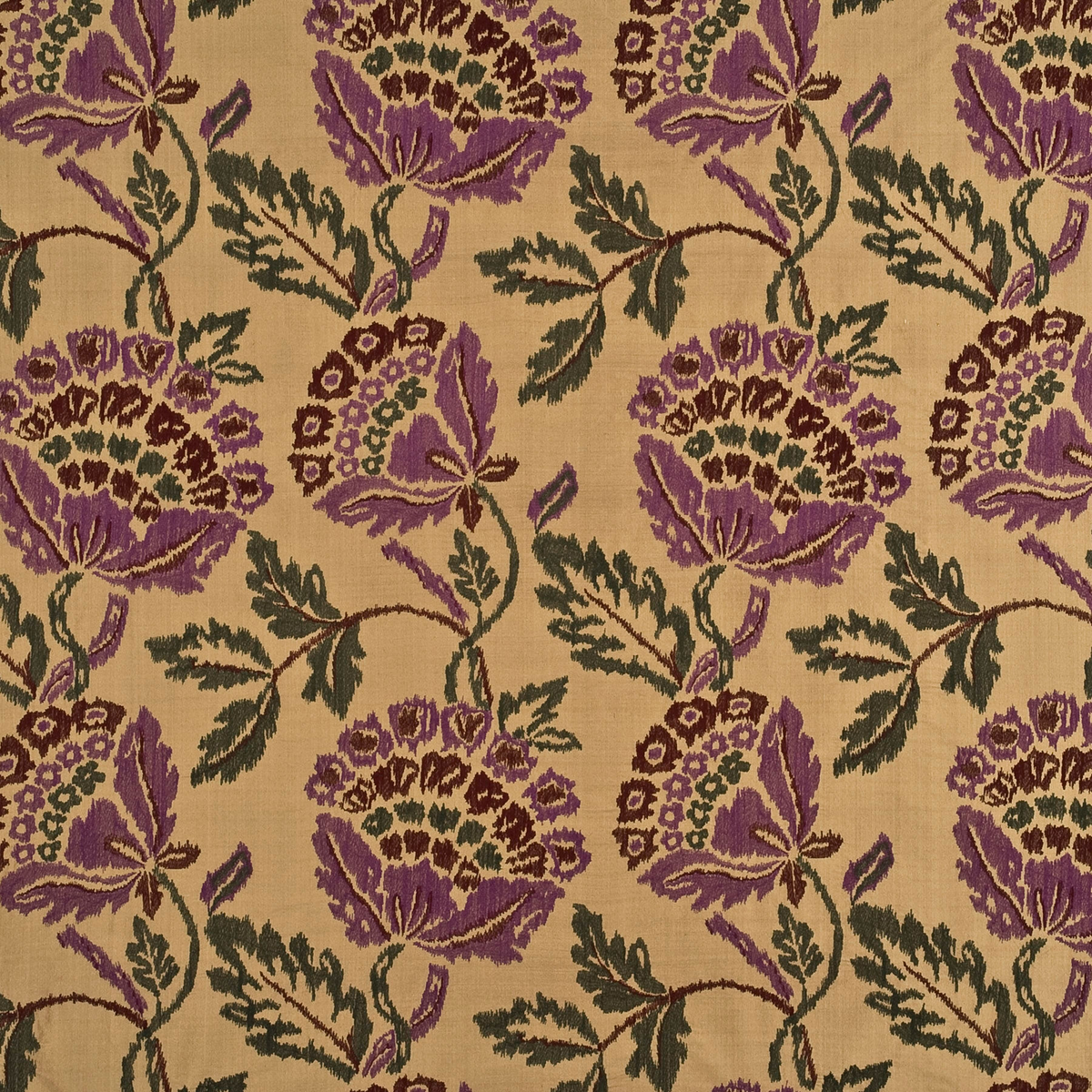 Mulberry Home | Oriana Silk fabric - Damson/Red