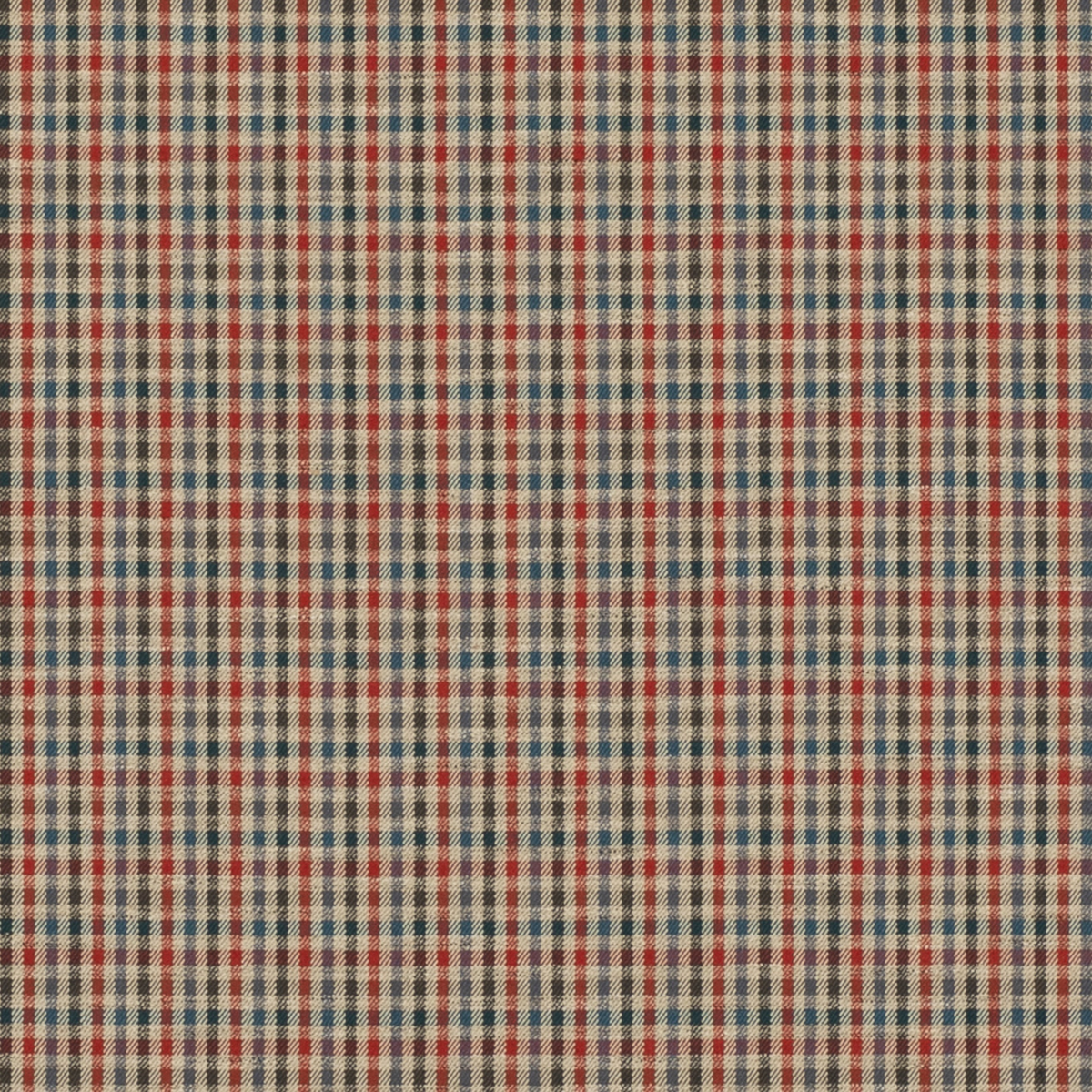 Mulberry Home | Babington Check fabric - Red/Blue