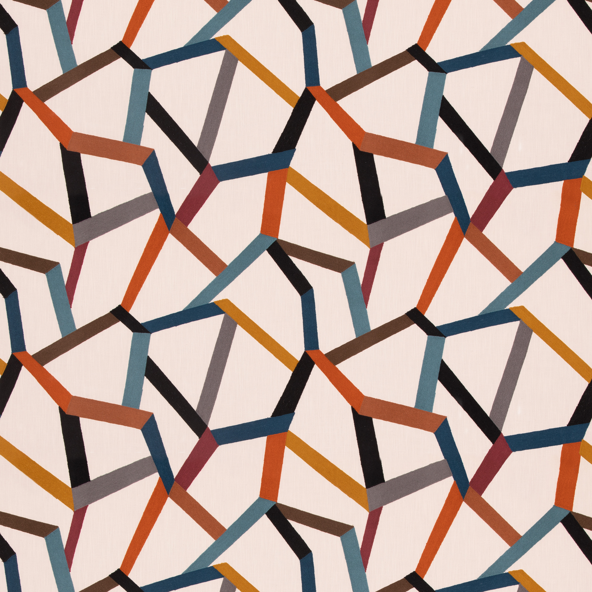 Mulberry Home | Beltane fabric - Teal/Spice