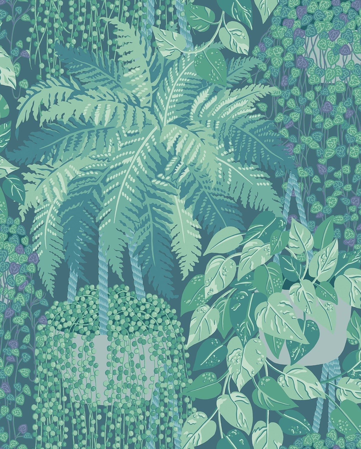 Cole & Son Fern - Dark Viridian & Teal