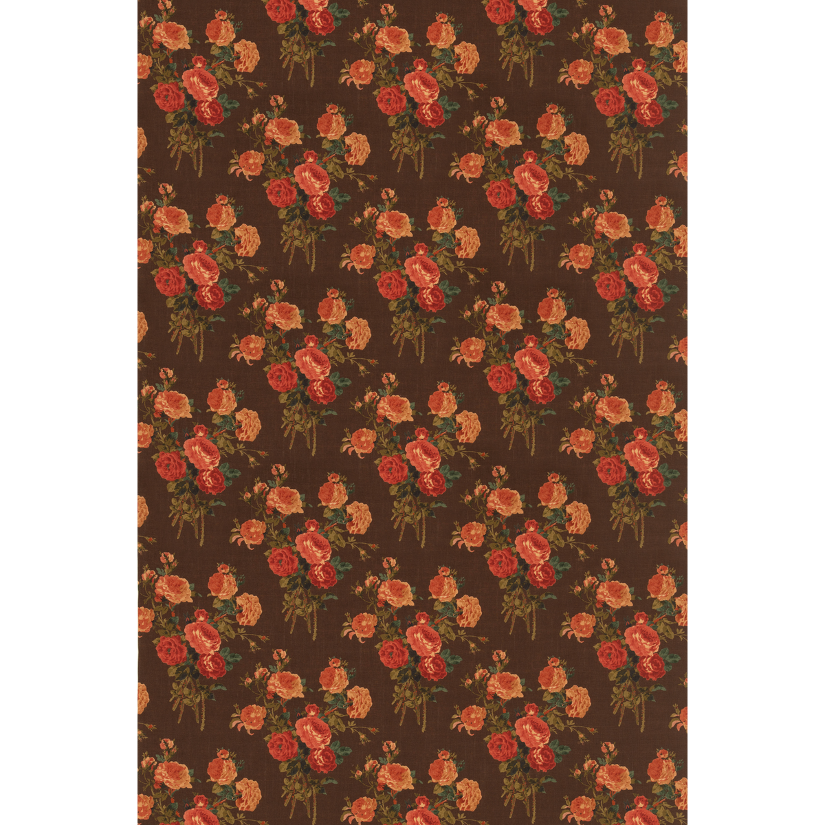 George & Minnie | Rosie fabric - Walnut