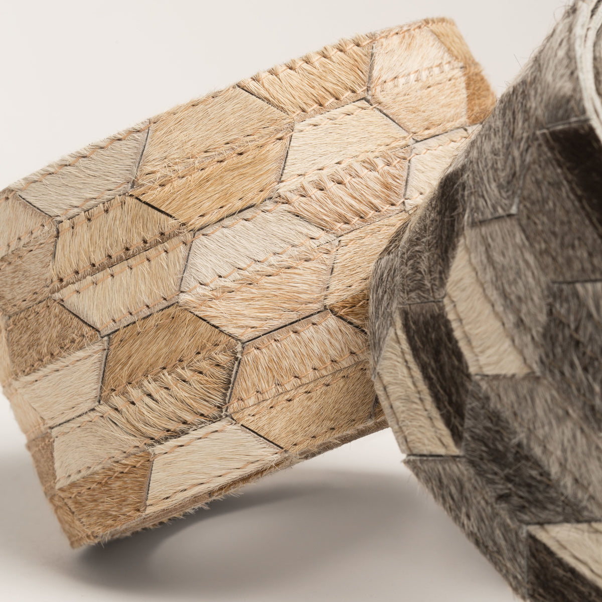 Samuel and Sons Hair-On-Hide Hexagon Border — scenography