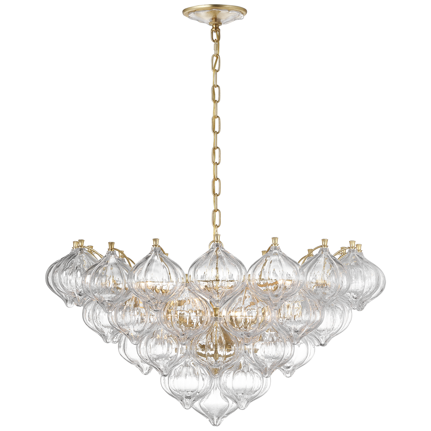 Visual Comfort | Julie Neill | Caselli 36" Basket Chandelier