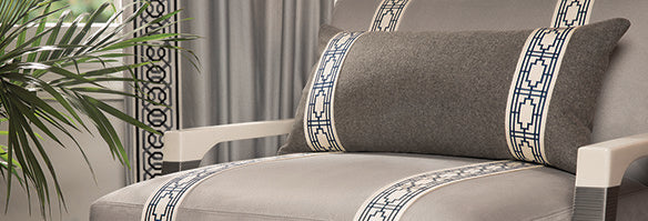 Samuel and Sons Odori Embroidered Border — scenography