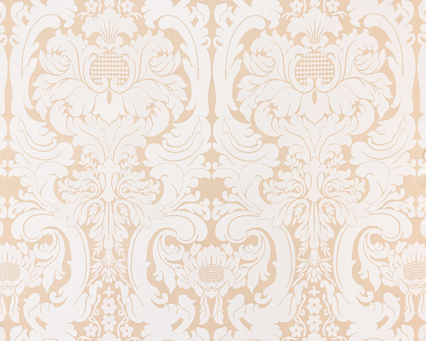 Pierre Frey Large French Damask Silk - Oyster Natural