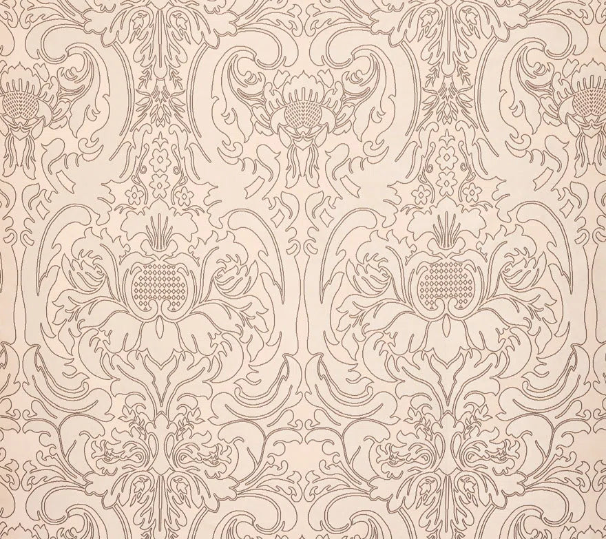 Pierre Frey Embroidered French Damask - Bark