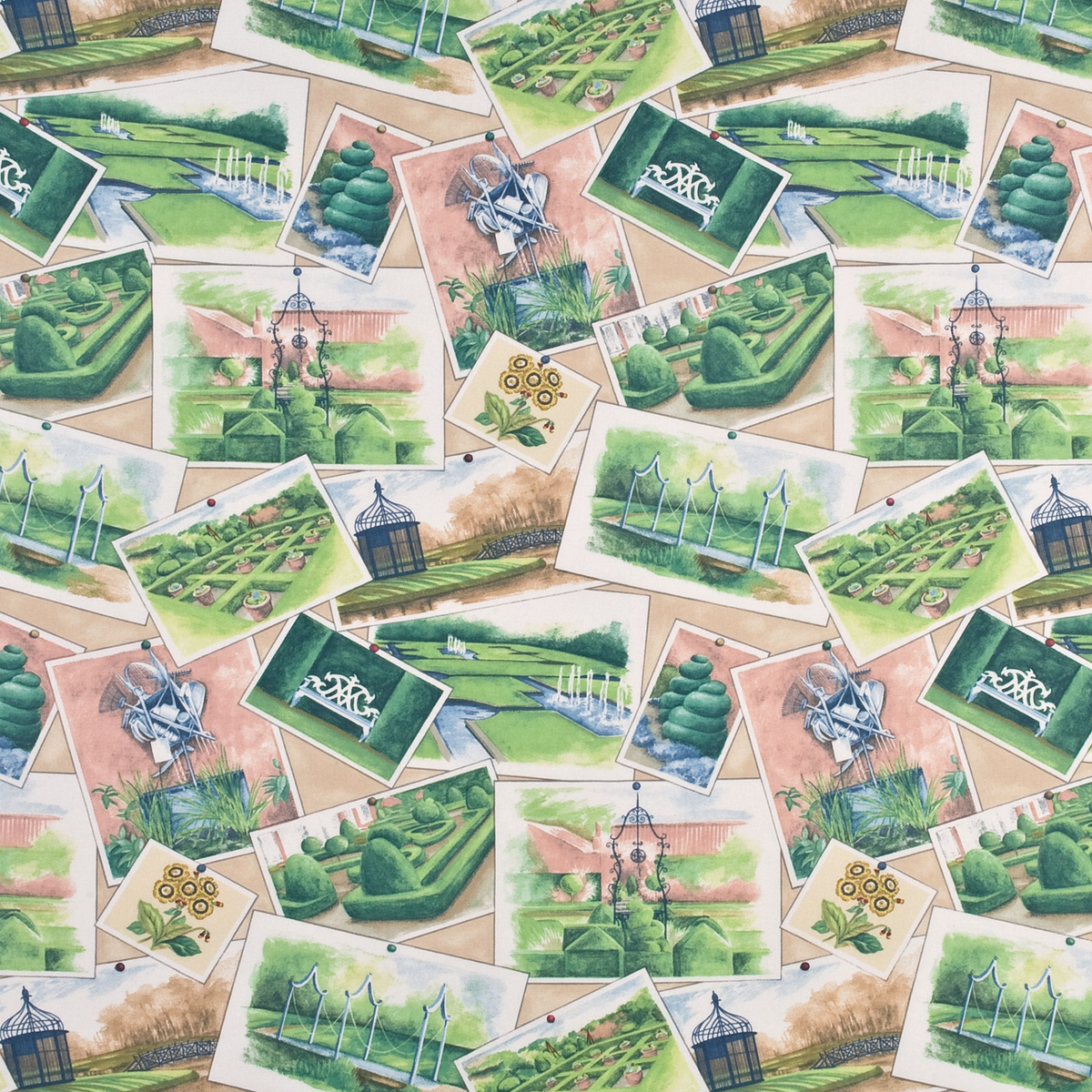 Baker Lifestyle | Opera Postcards fabric - 2