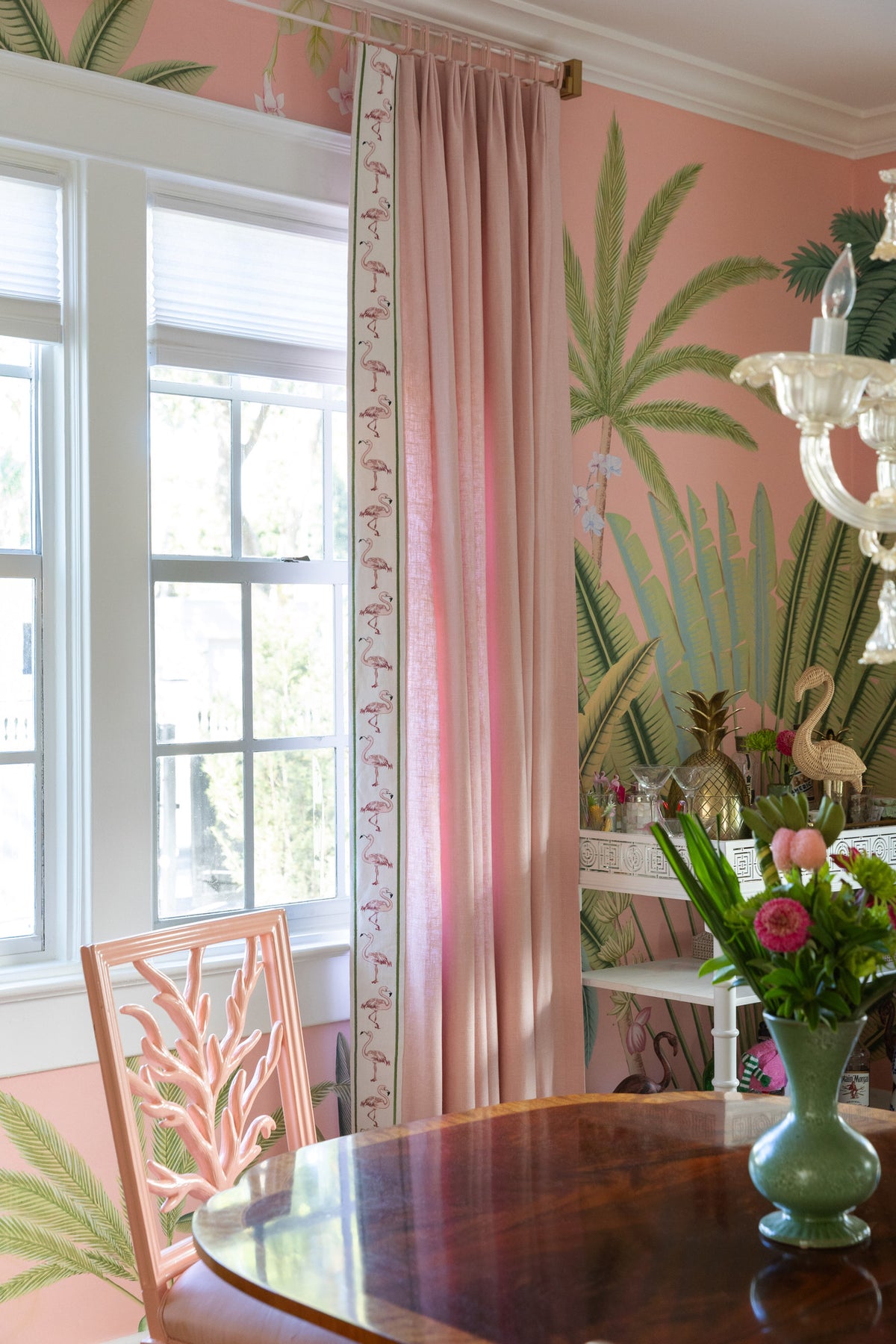 Samuel and Sons Flamingo Court Embroidered Border — scenography