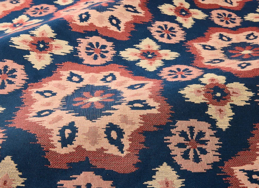 Pierre Frey Floral tile - Dark navy