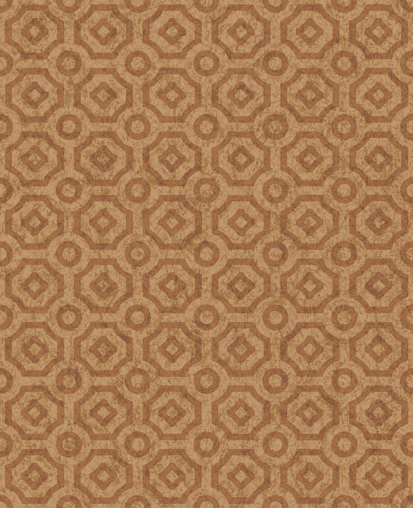 Cole & Son Queen's Quarter - Metallic Copper