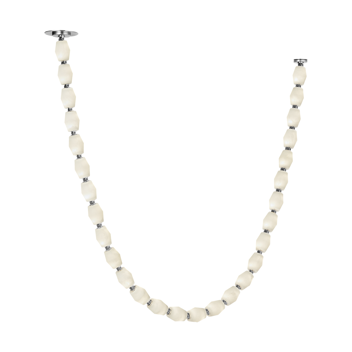 Collier Alabaster 84 Chandelier - Polished Nickel