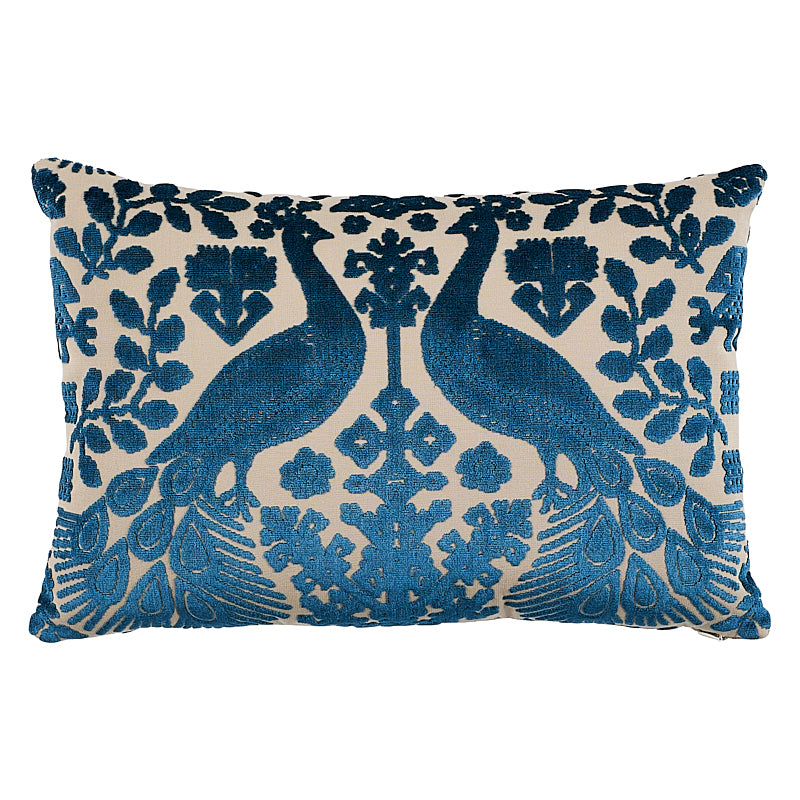 Schumacher | Pavone Velvet Pillow fabric - SO7297315