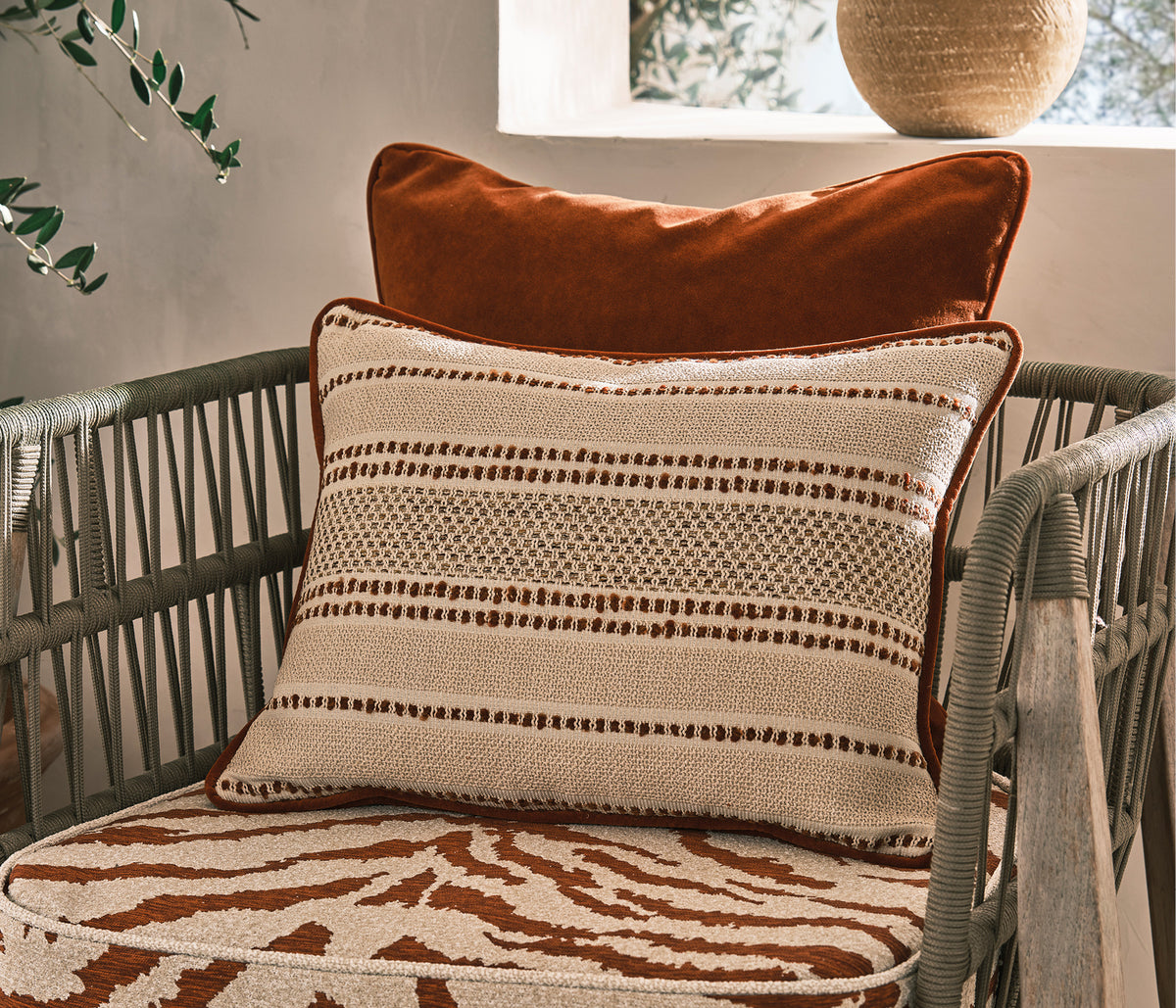 Osborne & Little | Solana Stripe - room setting