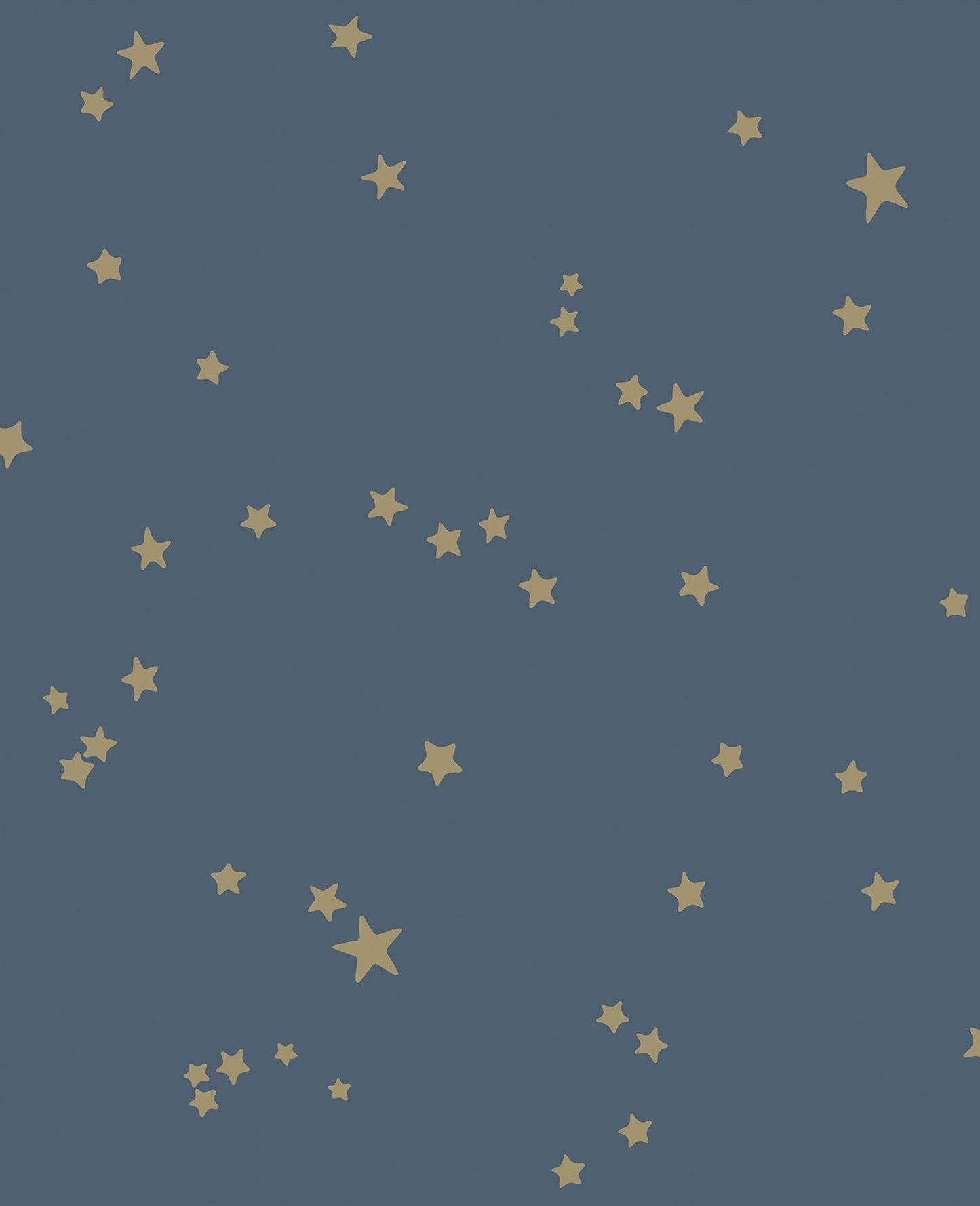 Cole & Son Stars - Metallic Gilver on Midnight
