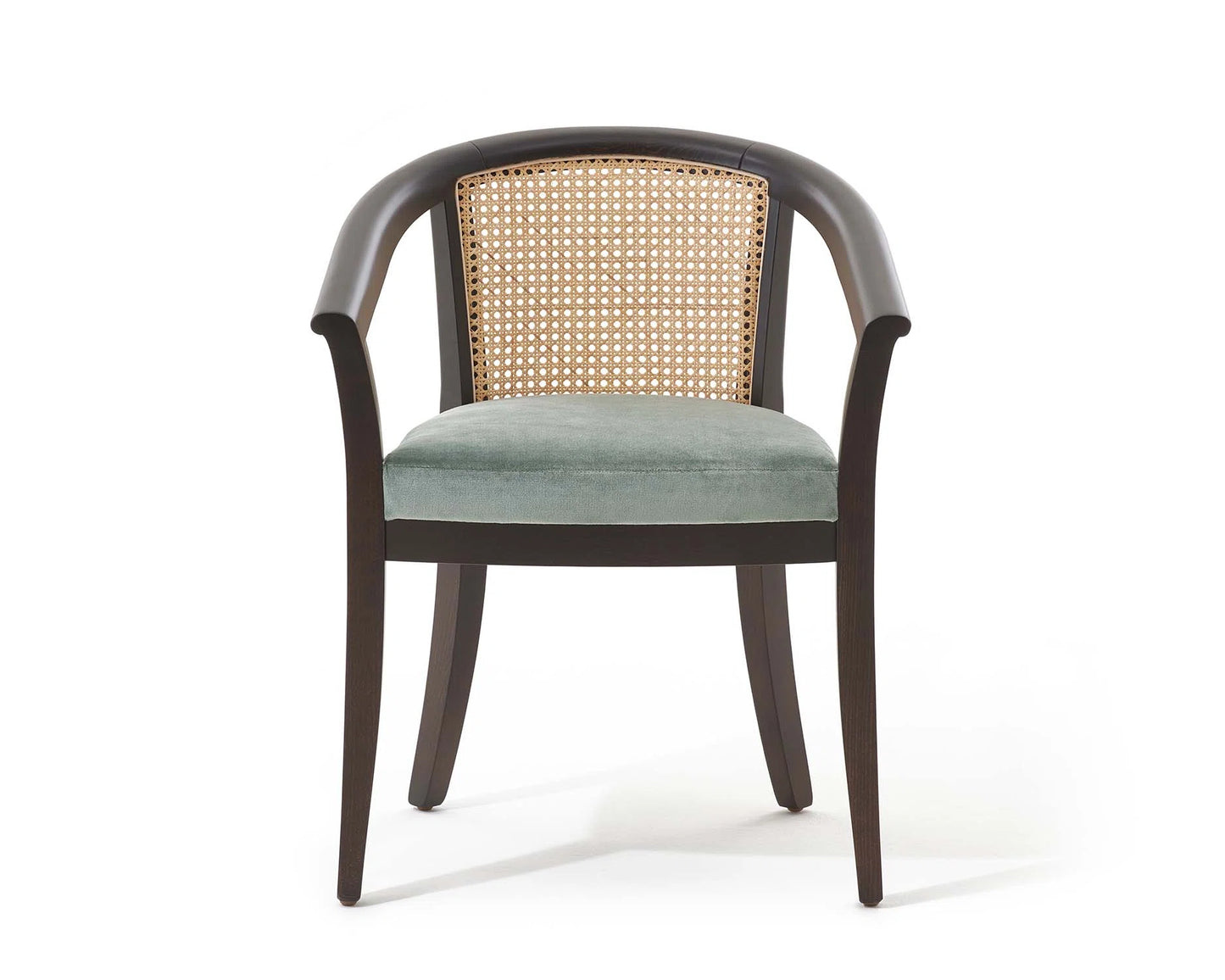 Pierre Frey Charles - Cane - Stained beech, water-based varnish frame; Simple seams - Stretched fabric upholstery