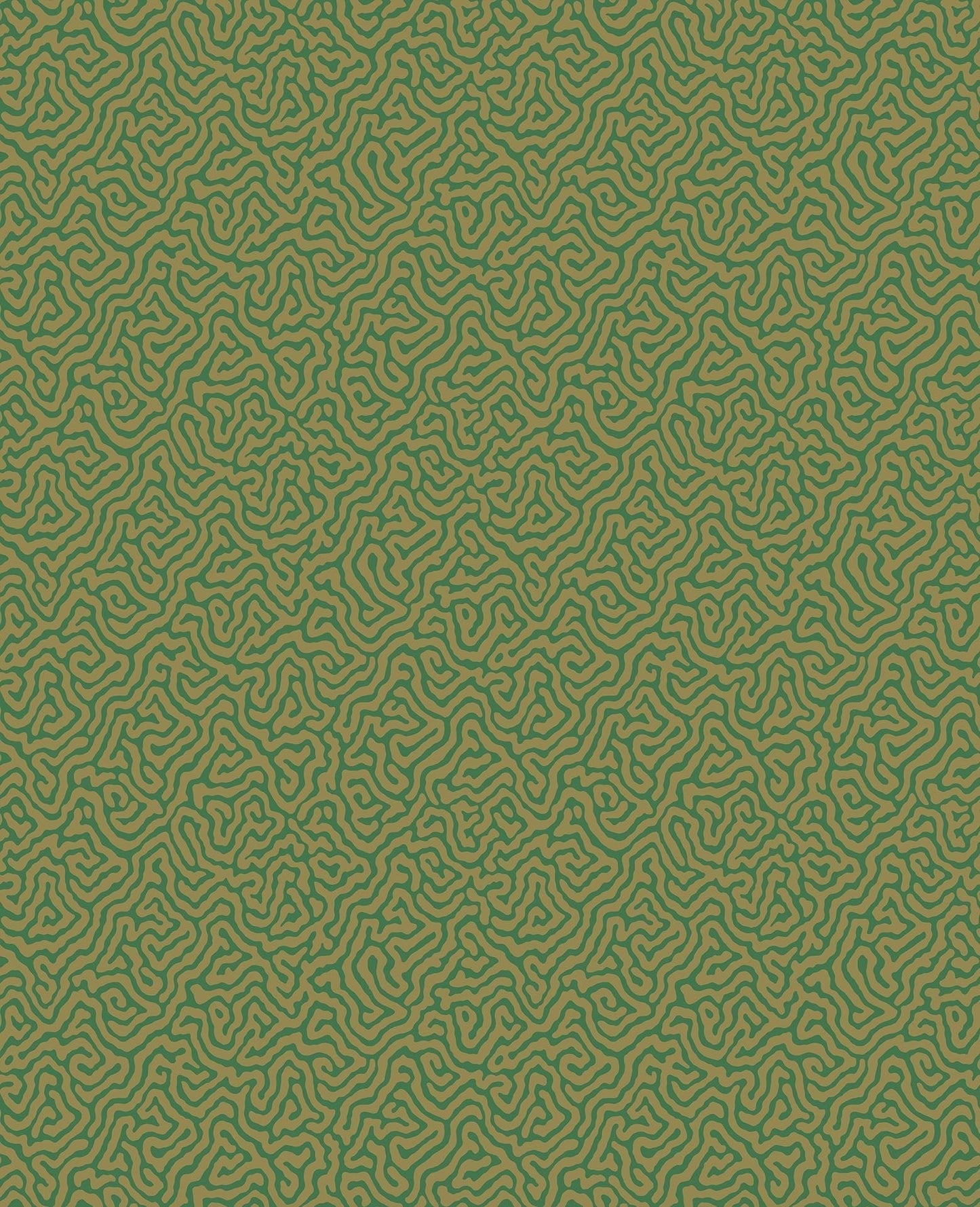 Cole & Son Vermicelli - Metallic Gold on Emerald