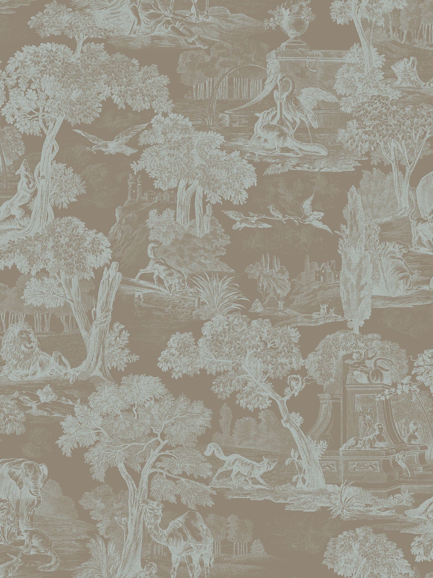 Cole & Son Versailles - Seafoam on Soot