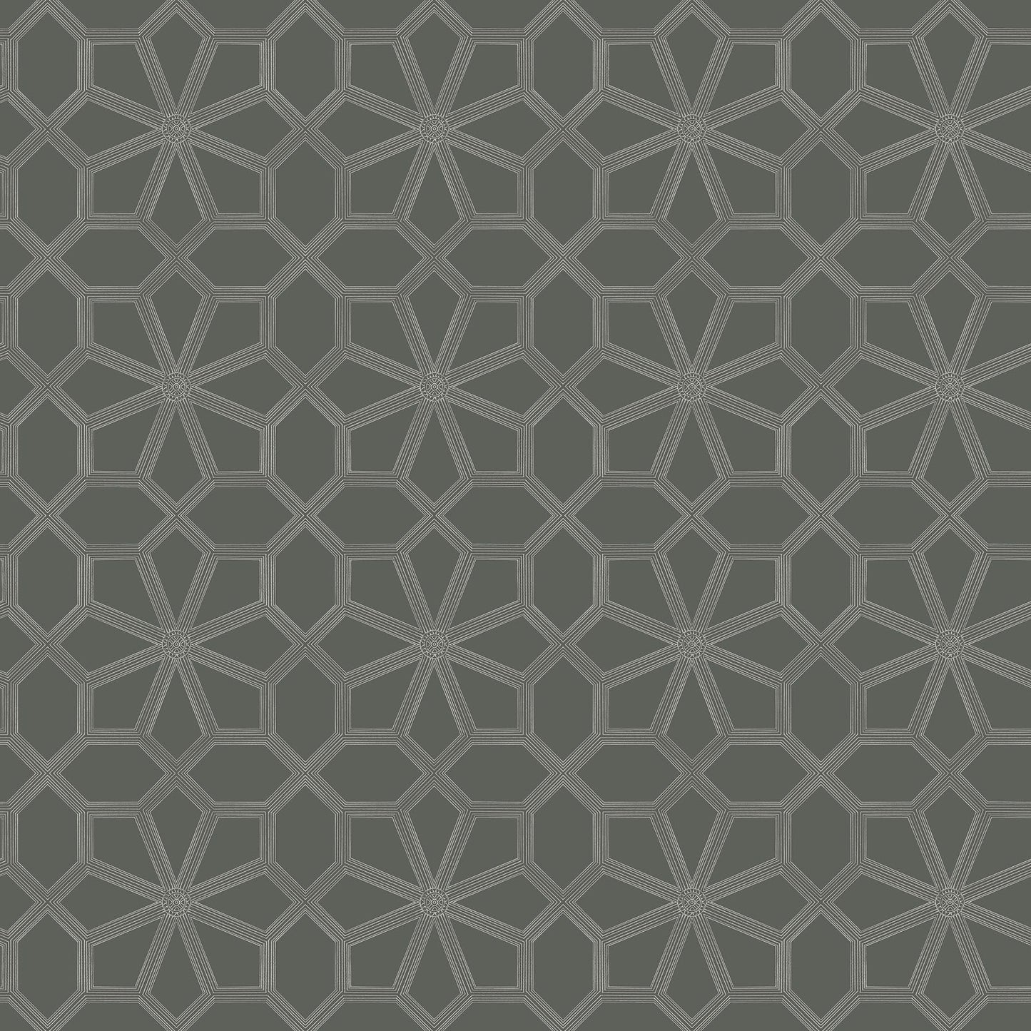 Cole & Son Wolsey Stars - Chalk on Charcoal